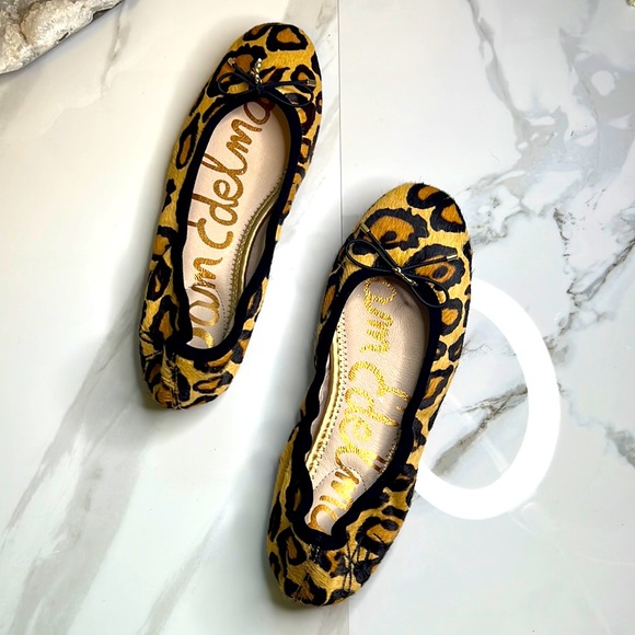 Never Worn Sam Edelman Felicia Leopard flats with bow - Picture 1 of 4